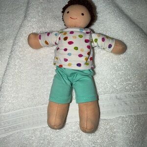 LOVEVERY Baby AveryPlush Doll 9 inch Montessori Organic Cotton poke a dot